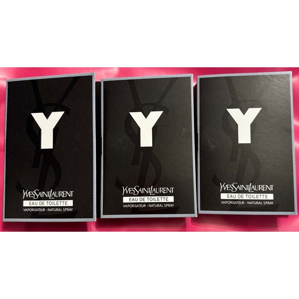 Yves Saint Laurent Y Eau de Toilette Lot of 3 Sample Spray Boxes Travel Size